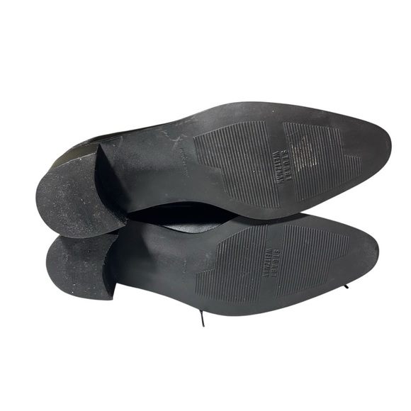 Stuart Weitzman Black and Gray Oxford Shoes with Block Heel size 8.5B women’s - Picture 5 of 9